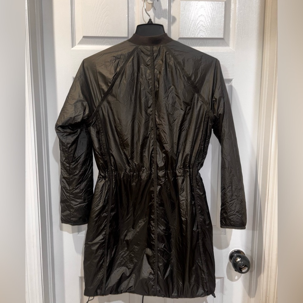 Athleta PrimaLoft Mountain Summit Shell Olive Green Insulated Parka Jacket S - Picture 8 of 14